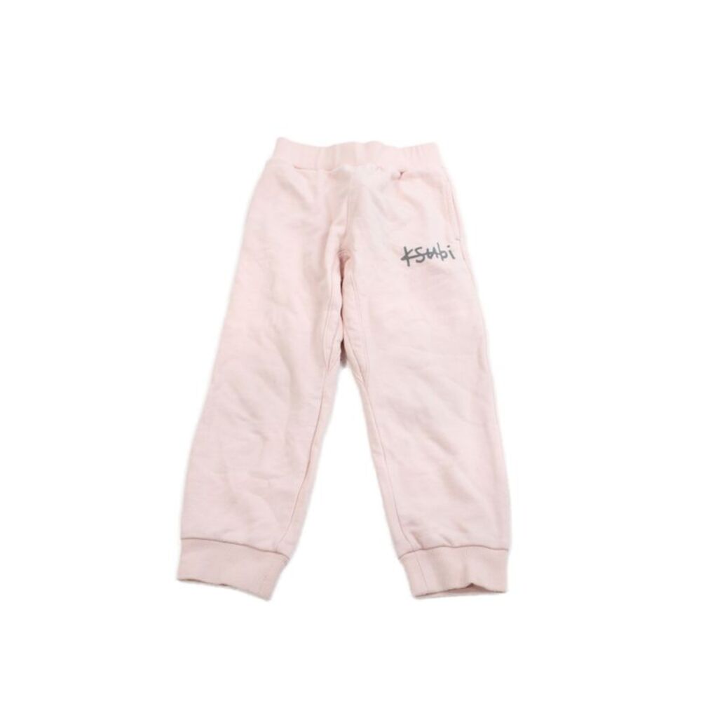 Ksubi Girls Cotton Stretch Cuffed Ankle Sweatpants Pink Size 5